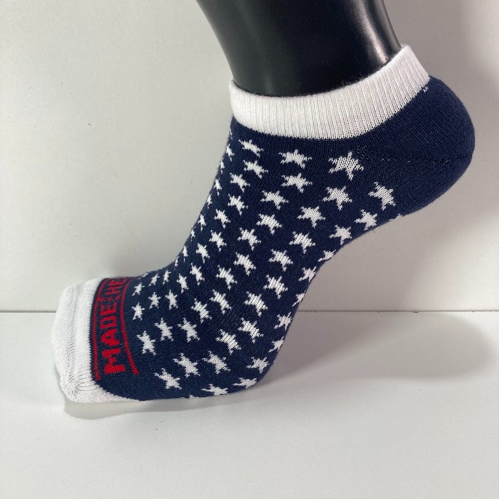 Made Here No Show Star Spangled Socks